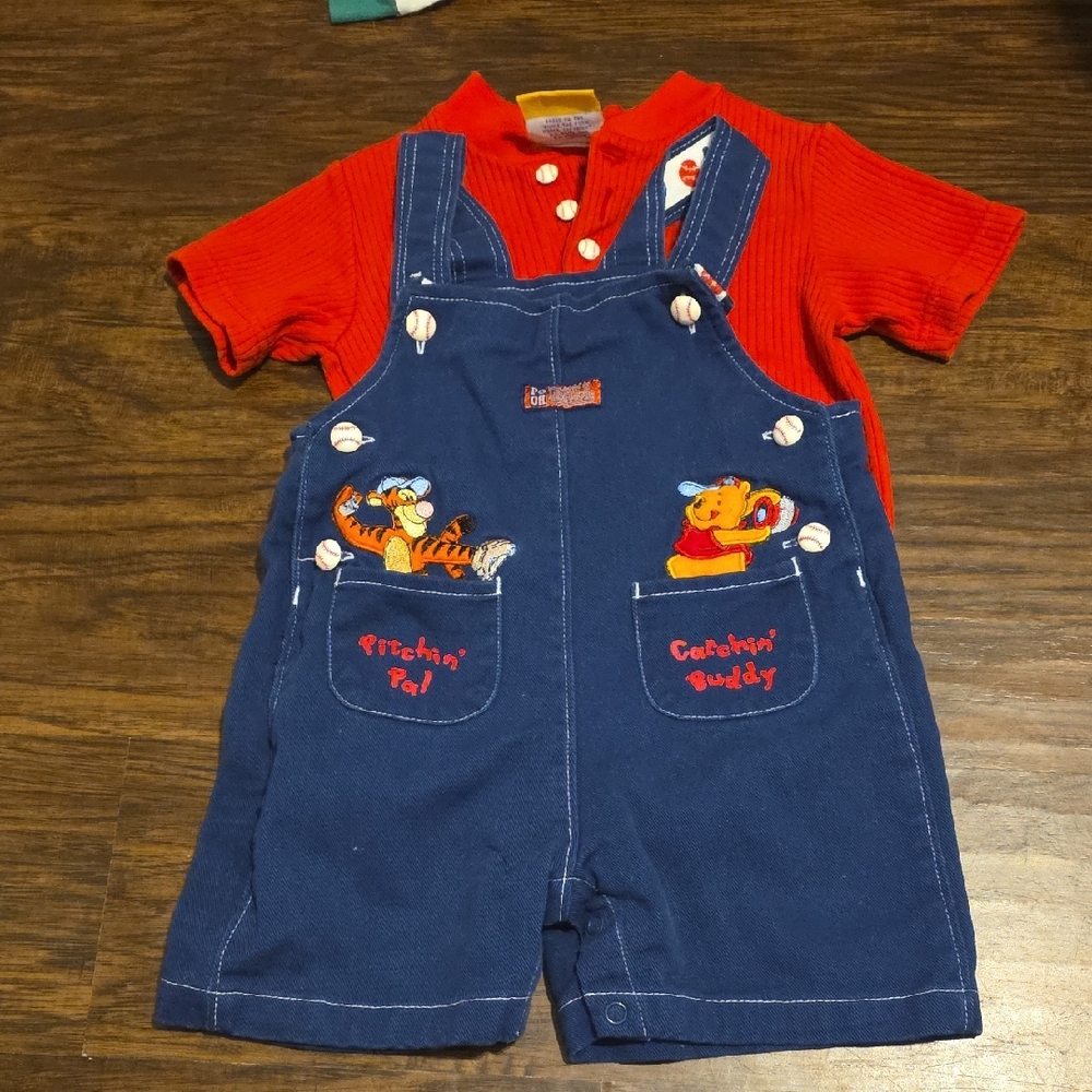 Vintage POOH Baseball Outfit Sz 24m